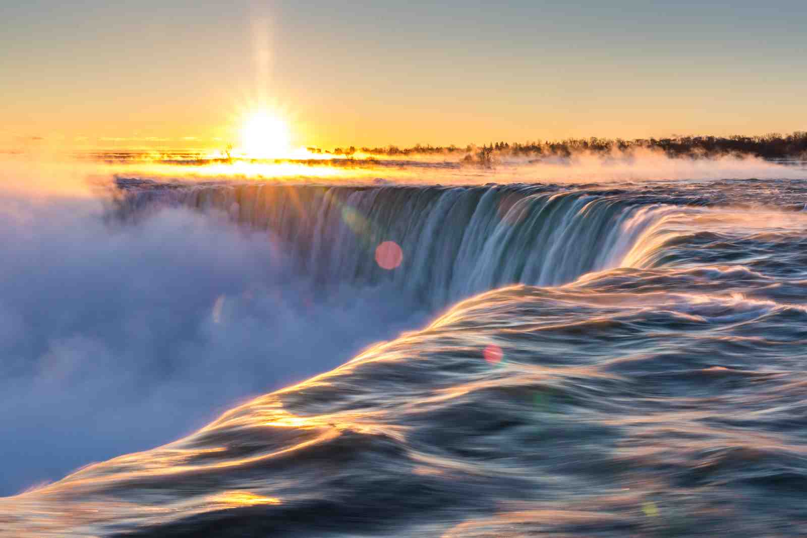 Majestic Niagara Falls Sunrise Wall Art