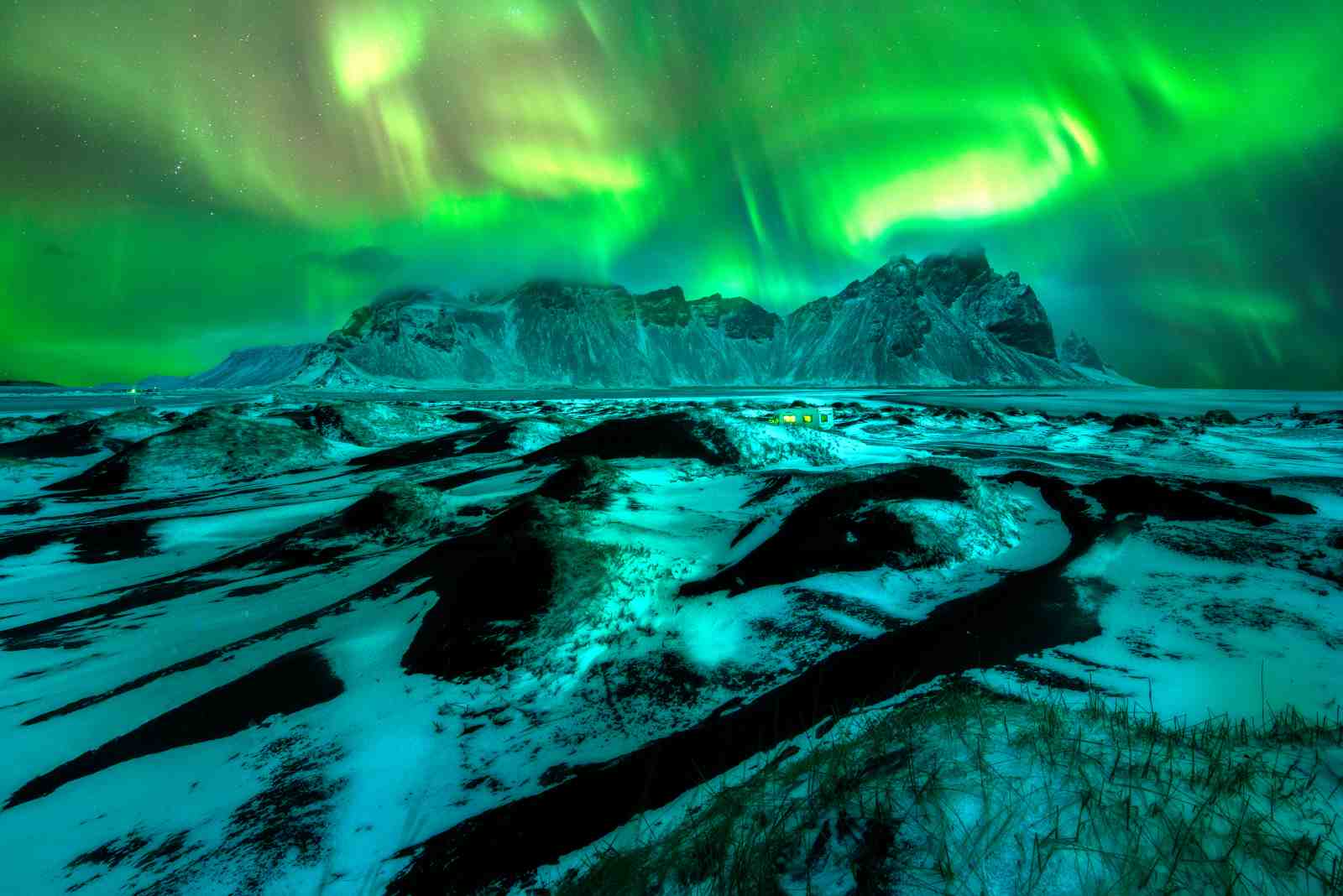 Northern Lights Iceland Landscape Wall Art