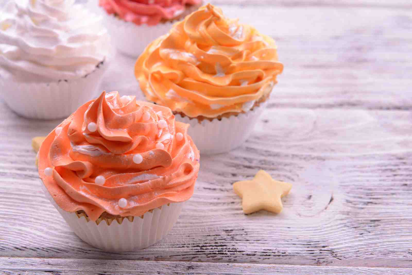 Sweet Delights Orange Cupcake Wall Art