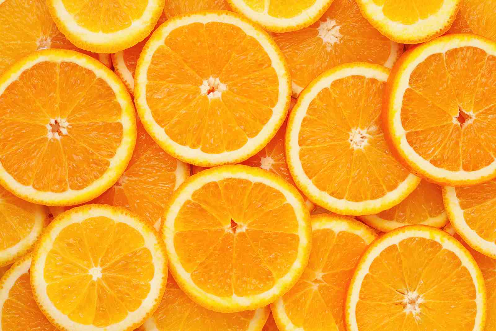 Vibrant Citrus Slices Orange Wall Art