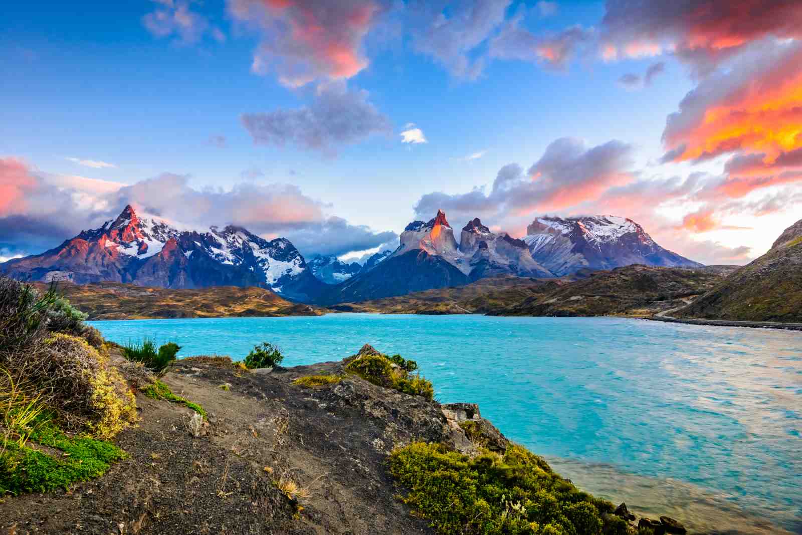 Patagonia Lake Mountain Sunrise Wall Art