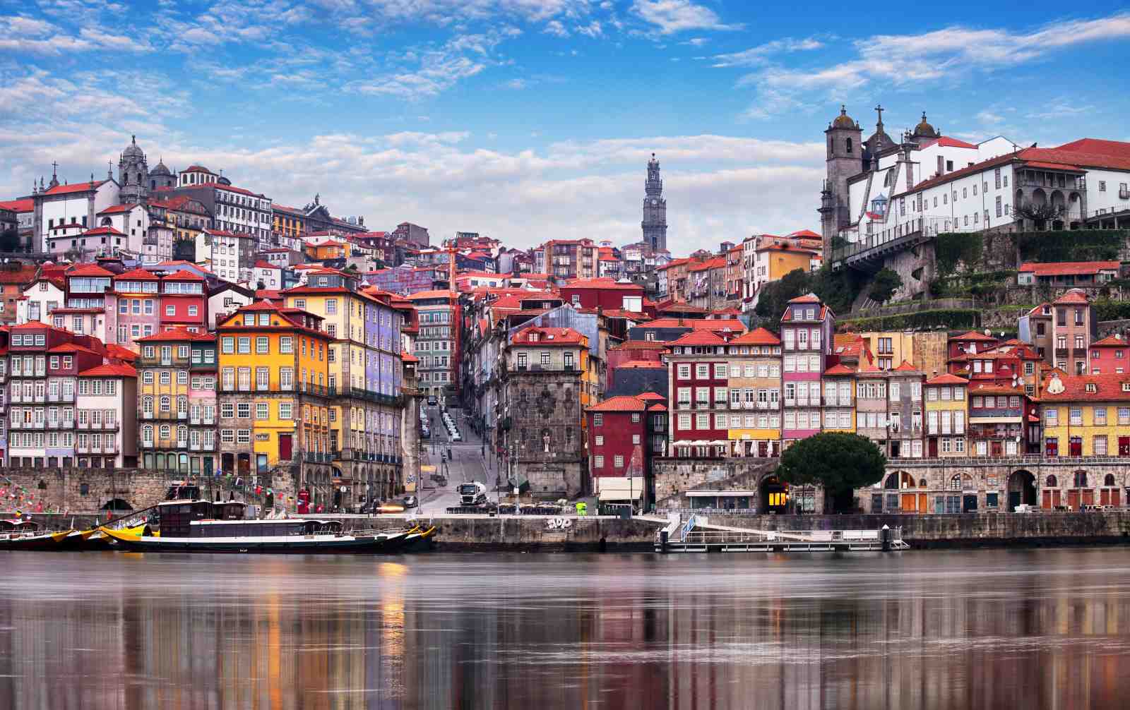 Vibrant Porto Skyline Wall Art