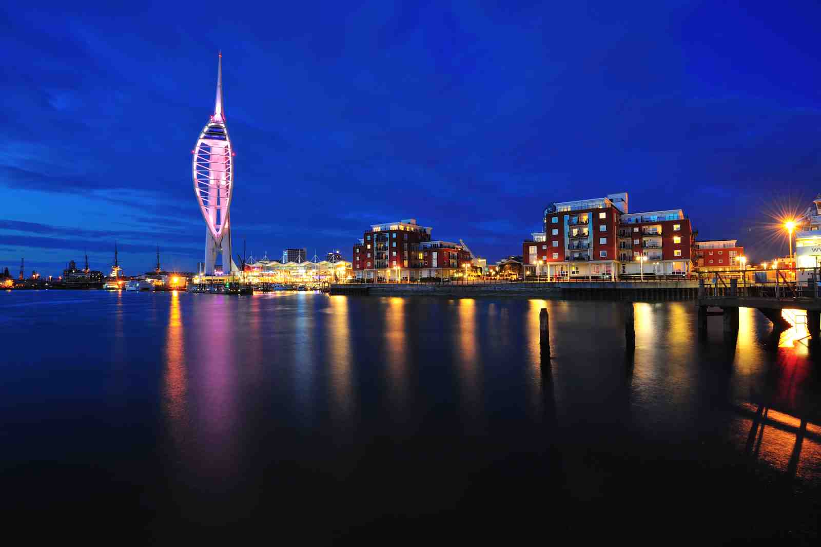 Portsmouth Spinnaker Tower Night View Wall Art
