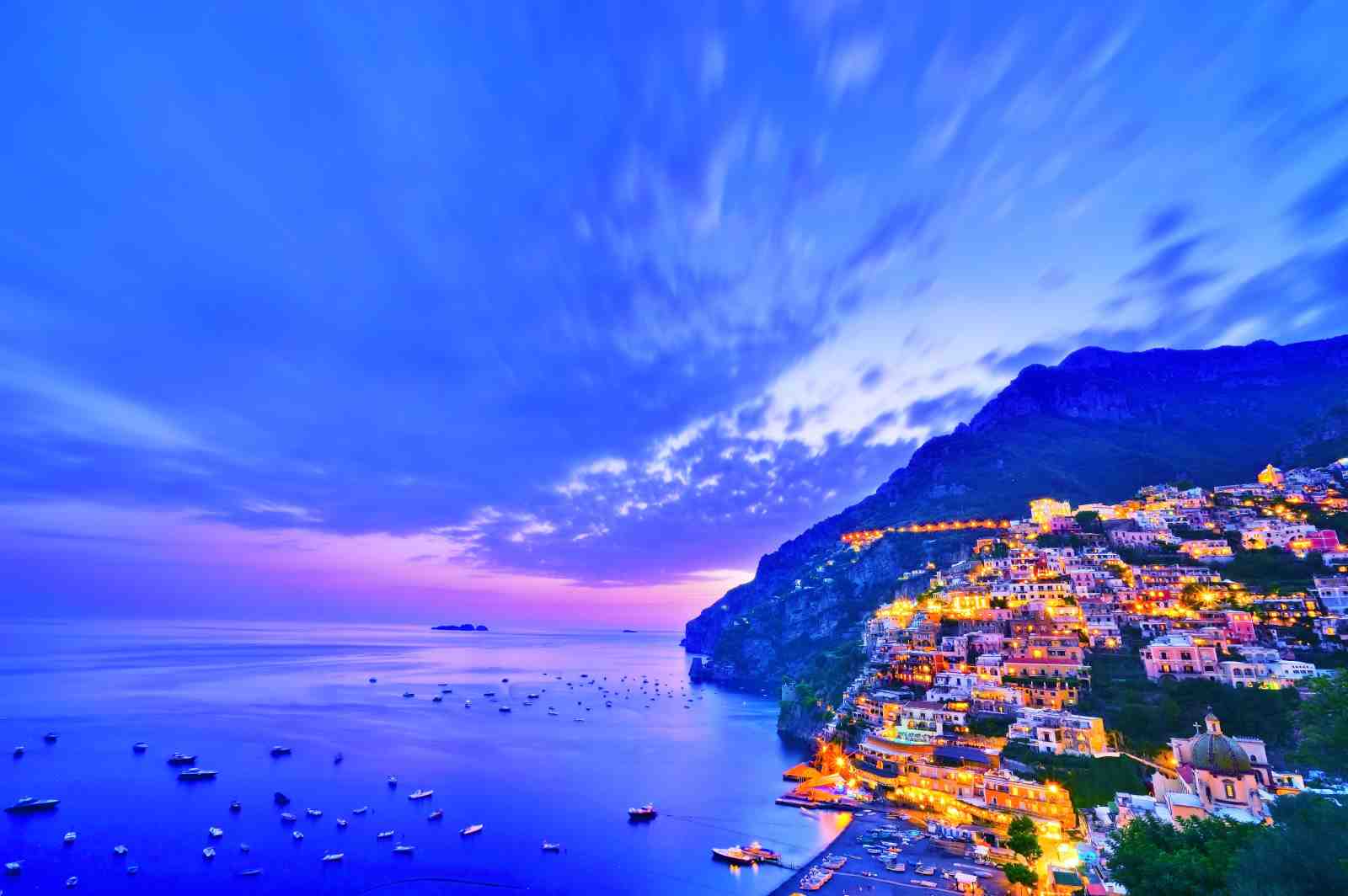 Positano Sunset Italian Coast Wall Art