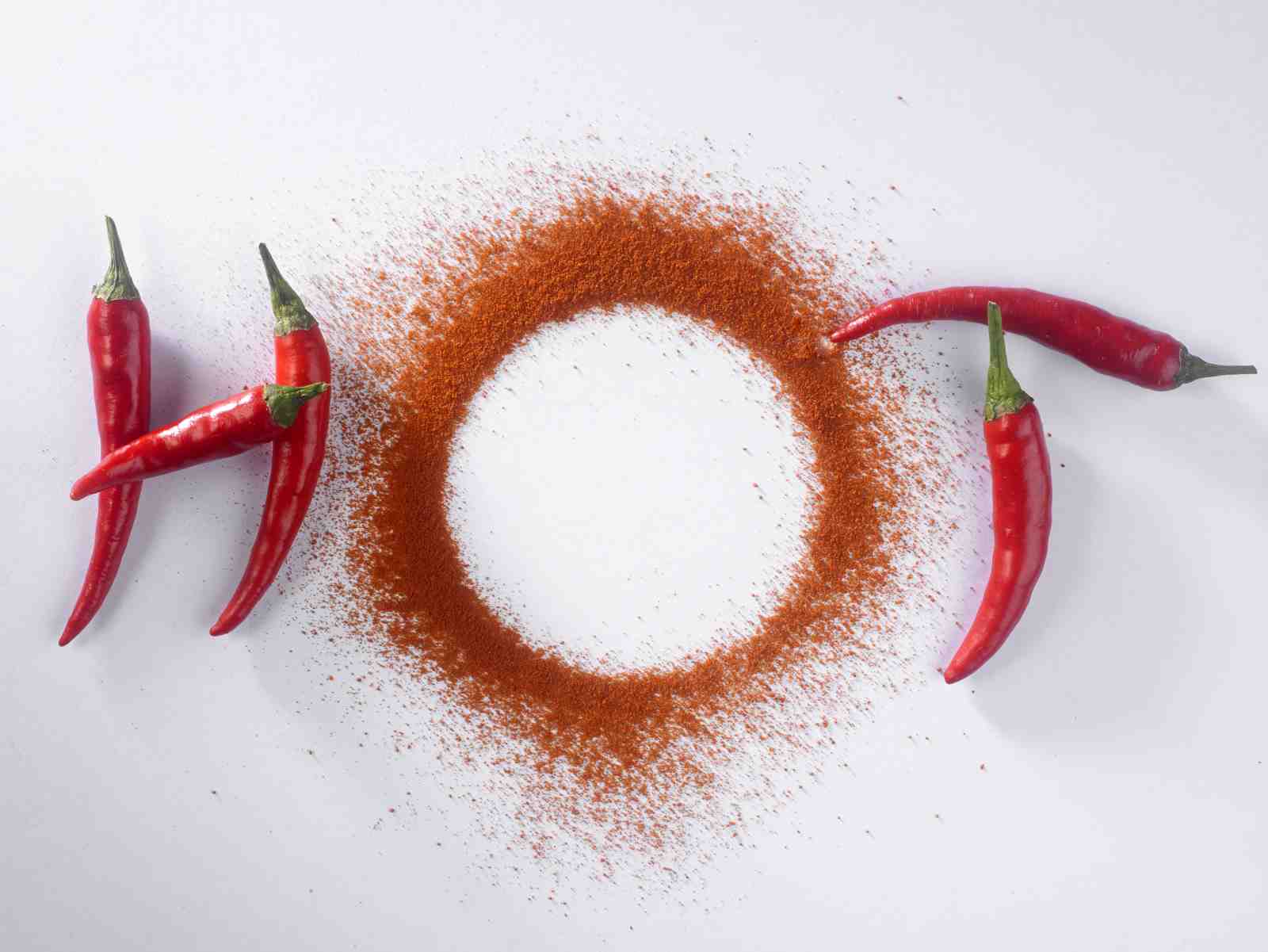Spicy Red Chili "HOT" Word Art Wall Art