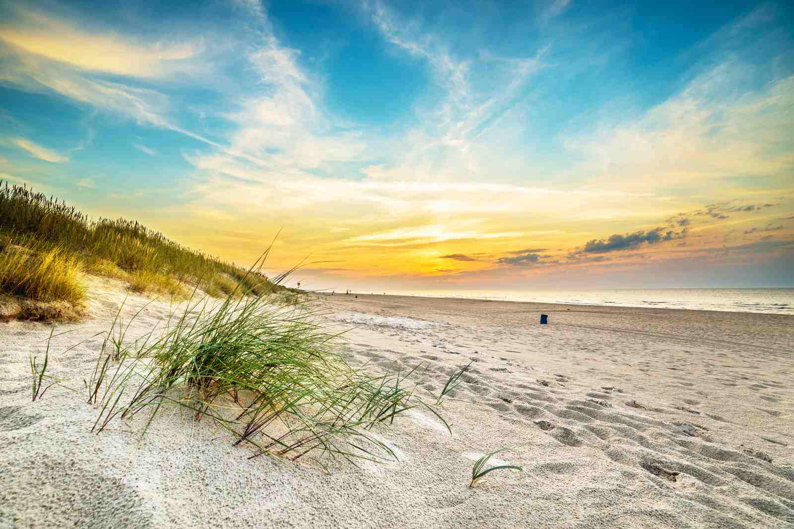 Tranquil Beach Sunset Landscape Wall Art