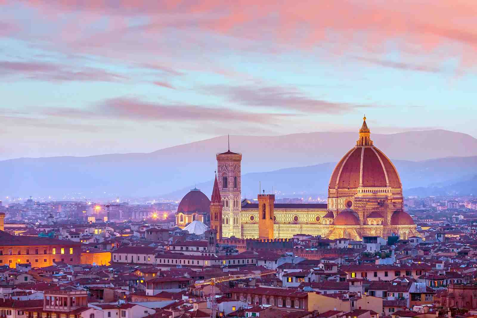 Florence Sunset Duomo Wall Art