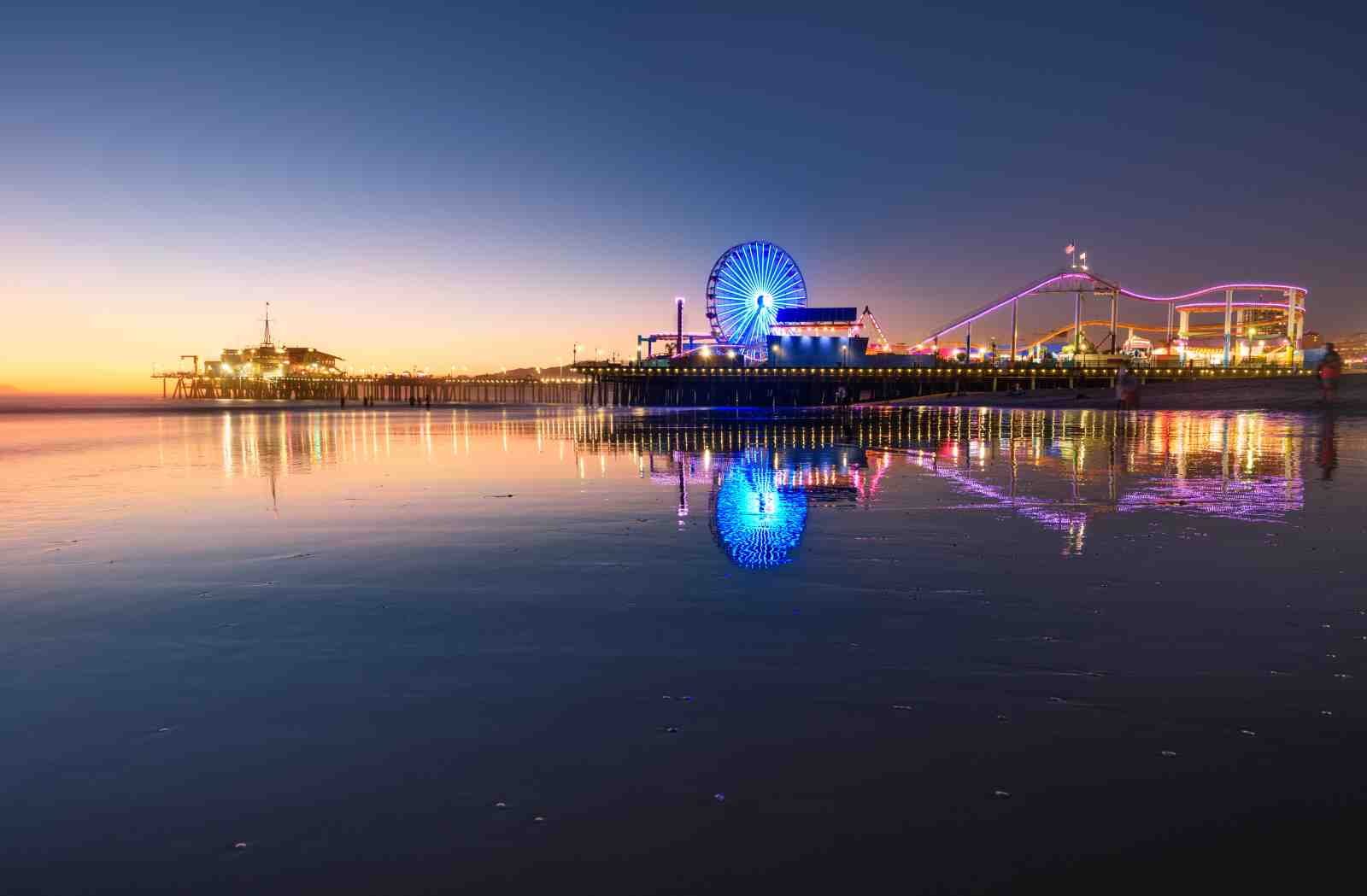 Santa Monica Pier Amusement Park Wall Art