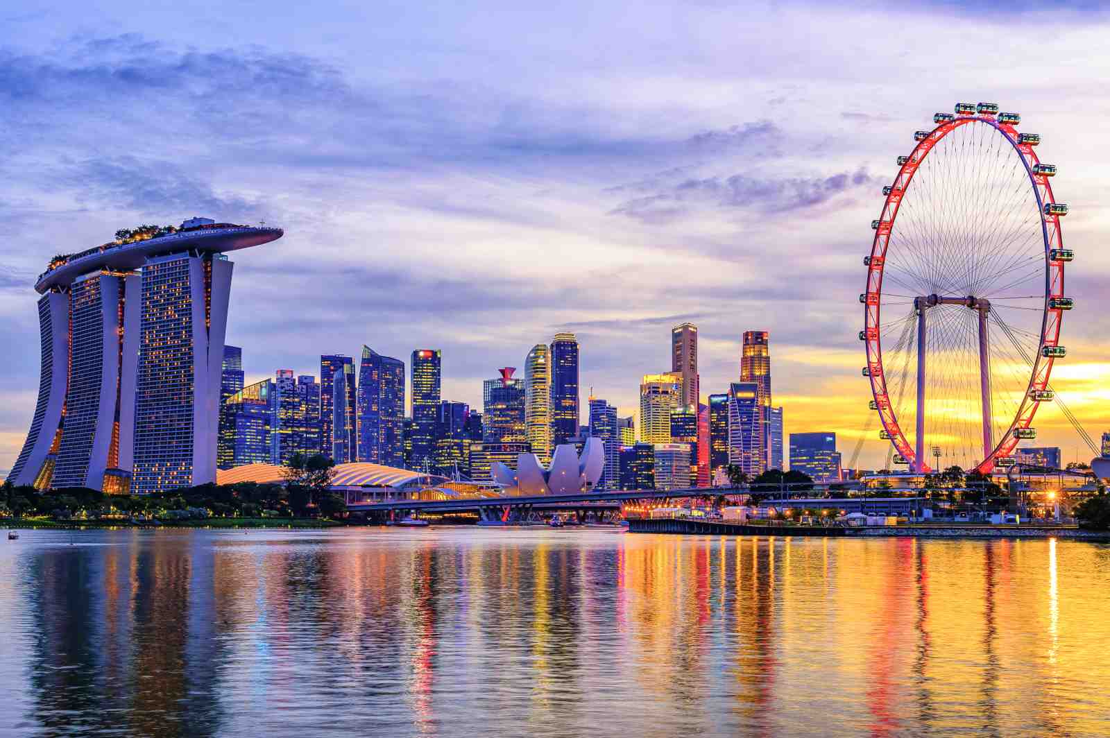 Stunning Singapore Skyline Wall Art