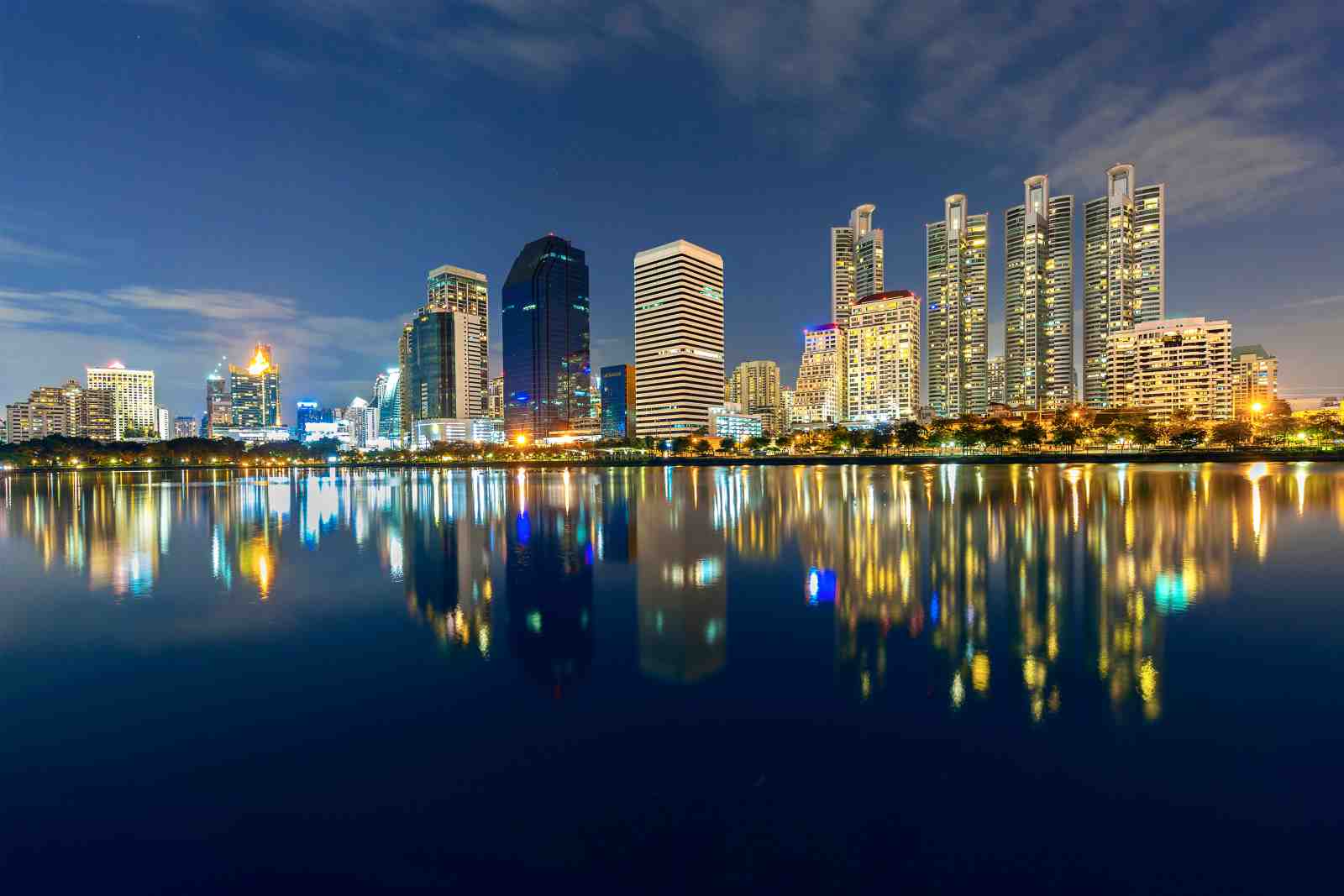 Cityscape Reflections Modern Wall Art Wall Art