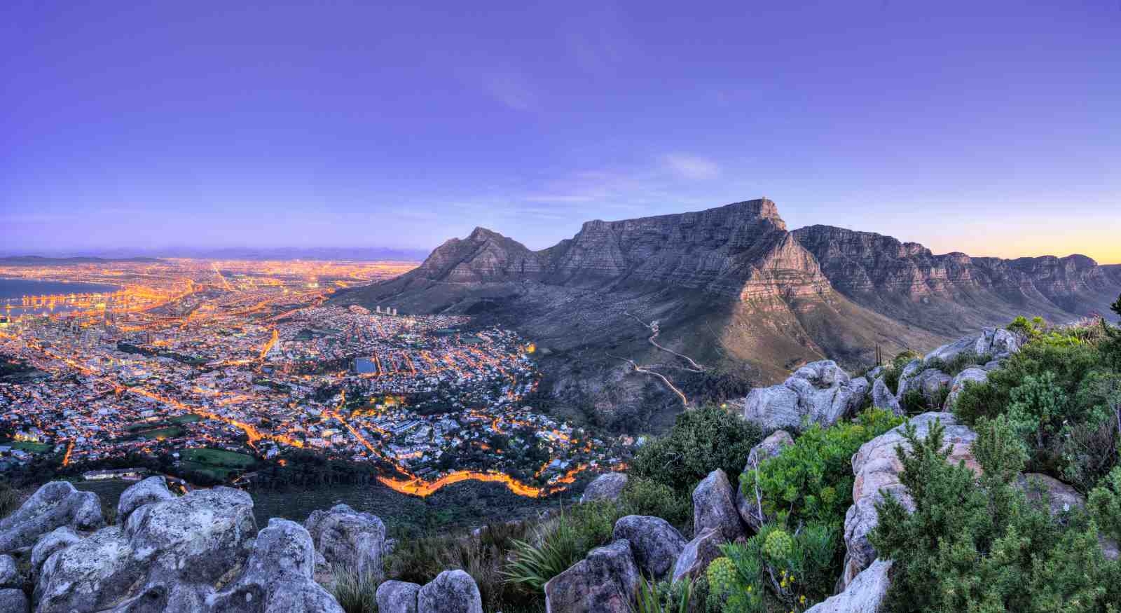 Cape Town Skyline Mountain View Wall Art