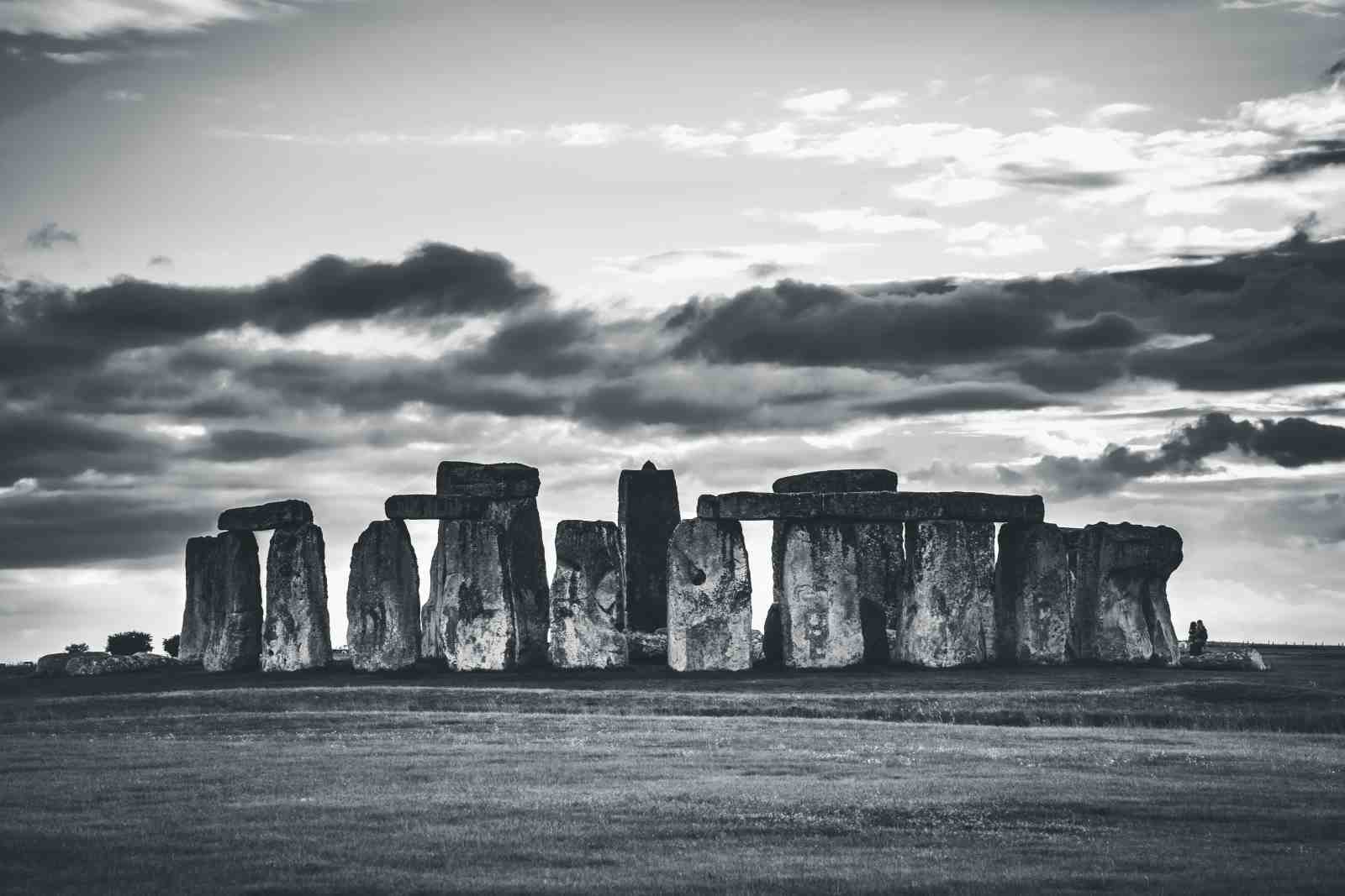 Mystic Stonehenge Monochrome Wall Art
