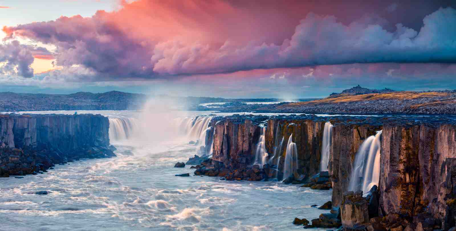 Majestic Waterfall Iceland Wall Art