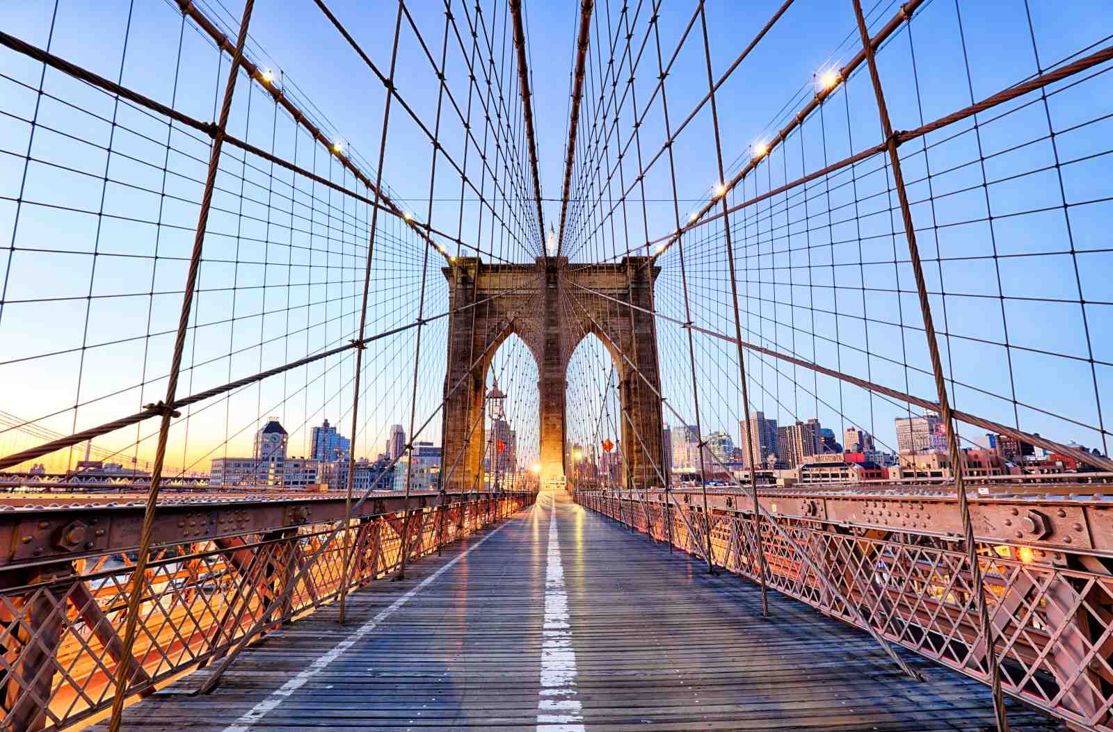 Iconic Brooklyn Bridge Skyline Wall Art