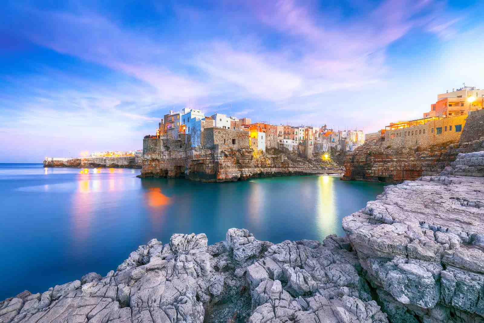 Italian Coastal Village Serenity Wall Art