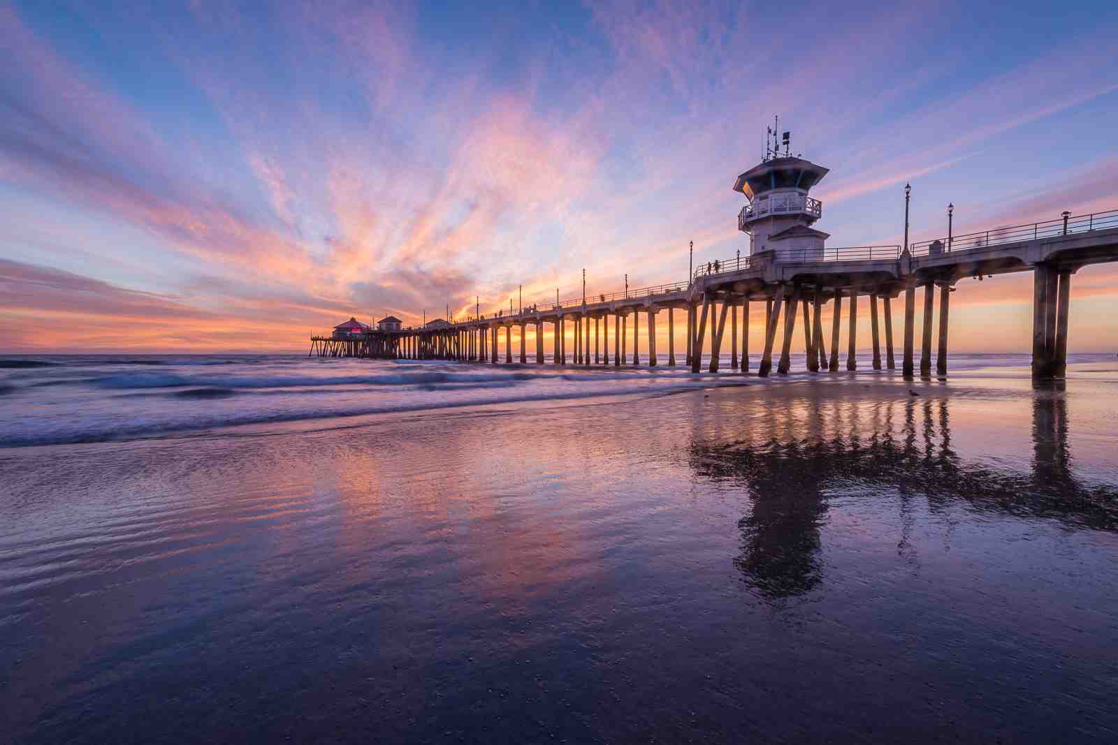 Sunset Pier Serenity Wall Art