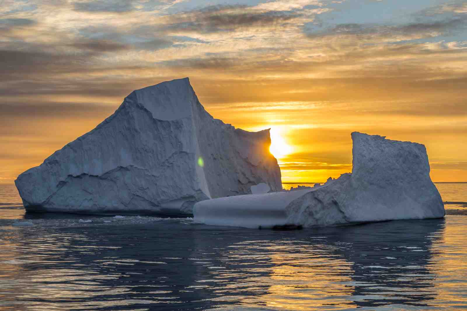 Majestic Iceberg Sunset Arctic Wall Art