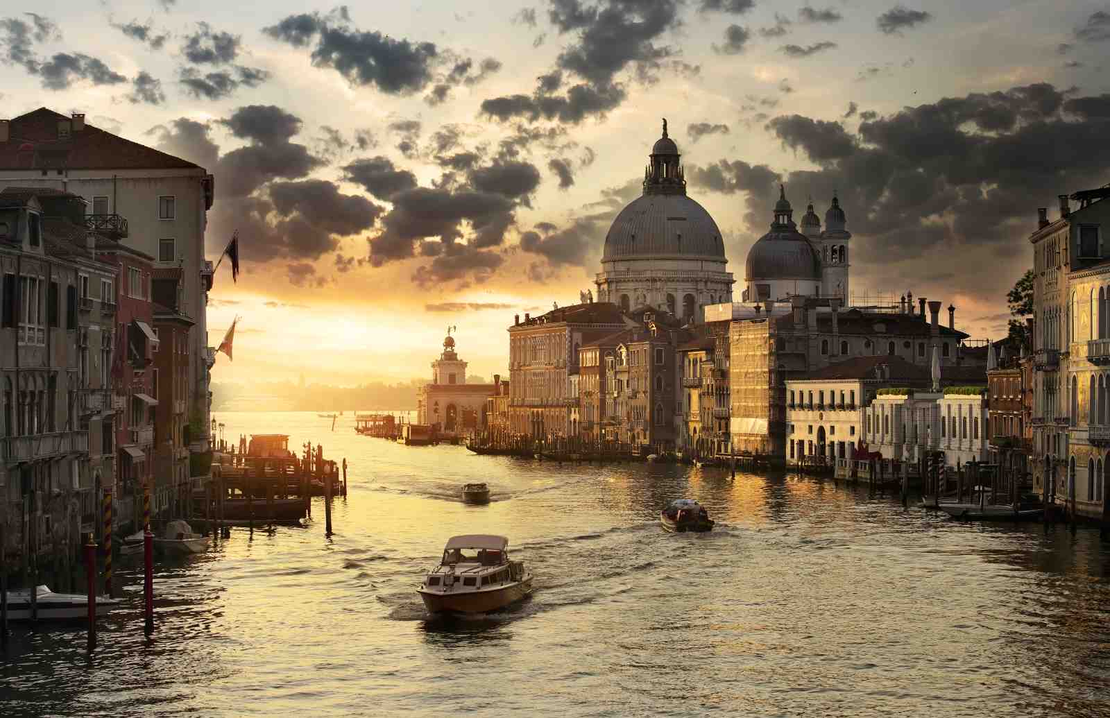 Venice Grand Canal Sunset Wall Art
