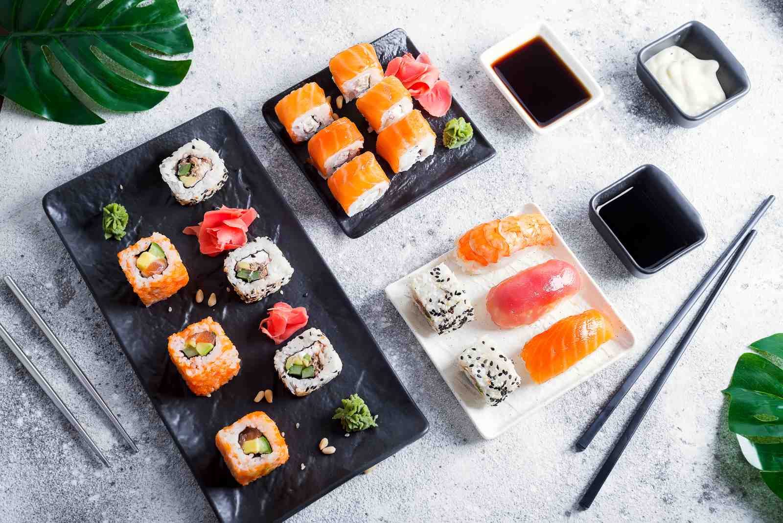 Vibrant Sushi Platter Wall Art