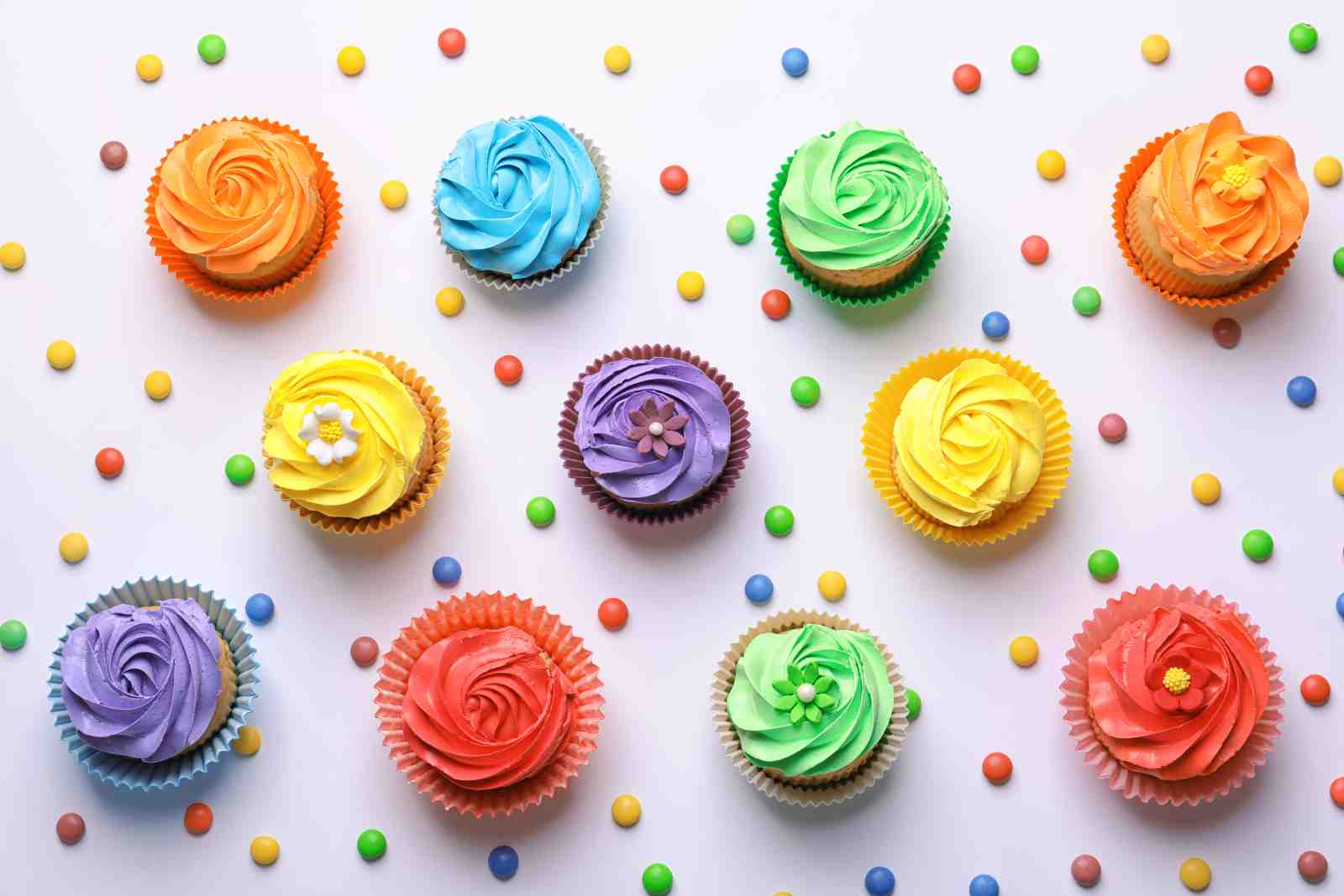 Vibrant Cupcake Assortment Wall Art