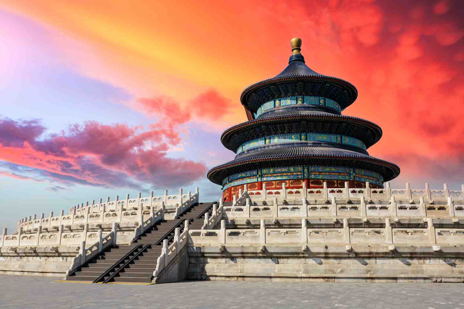 Temple of Heaven Sunset Wall Art | China Landmark Art