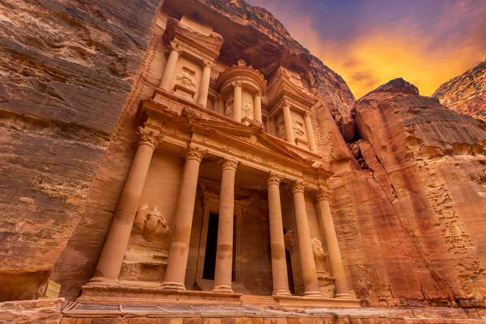 Petra Treasury Ancient Wonders Wall Art