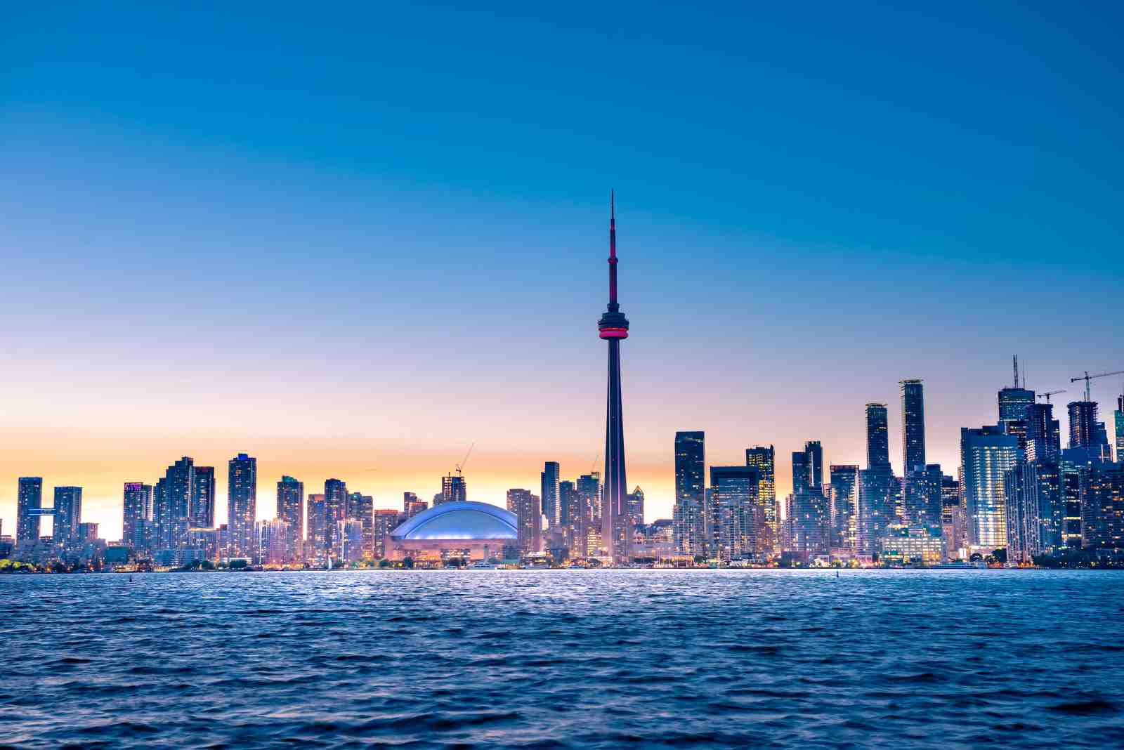 Majestic Toronto Skyline at Dusk Wall Art