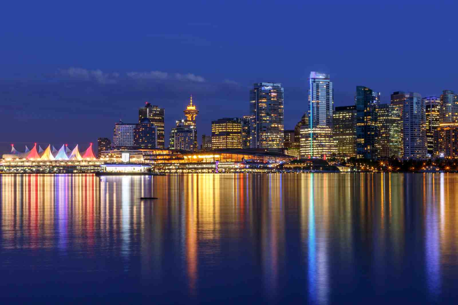 Vancouver Skyline Reflection Wall Art