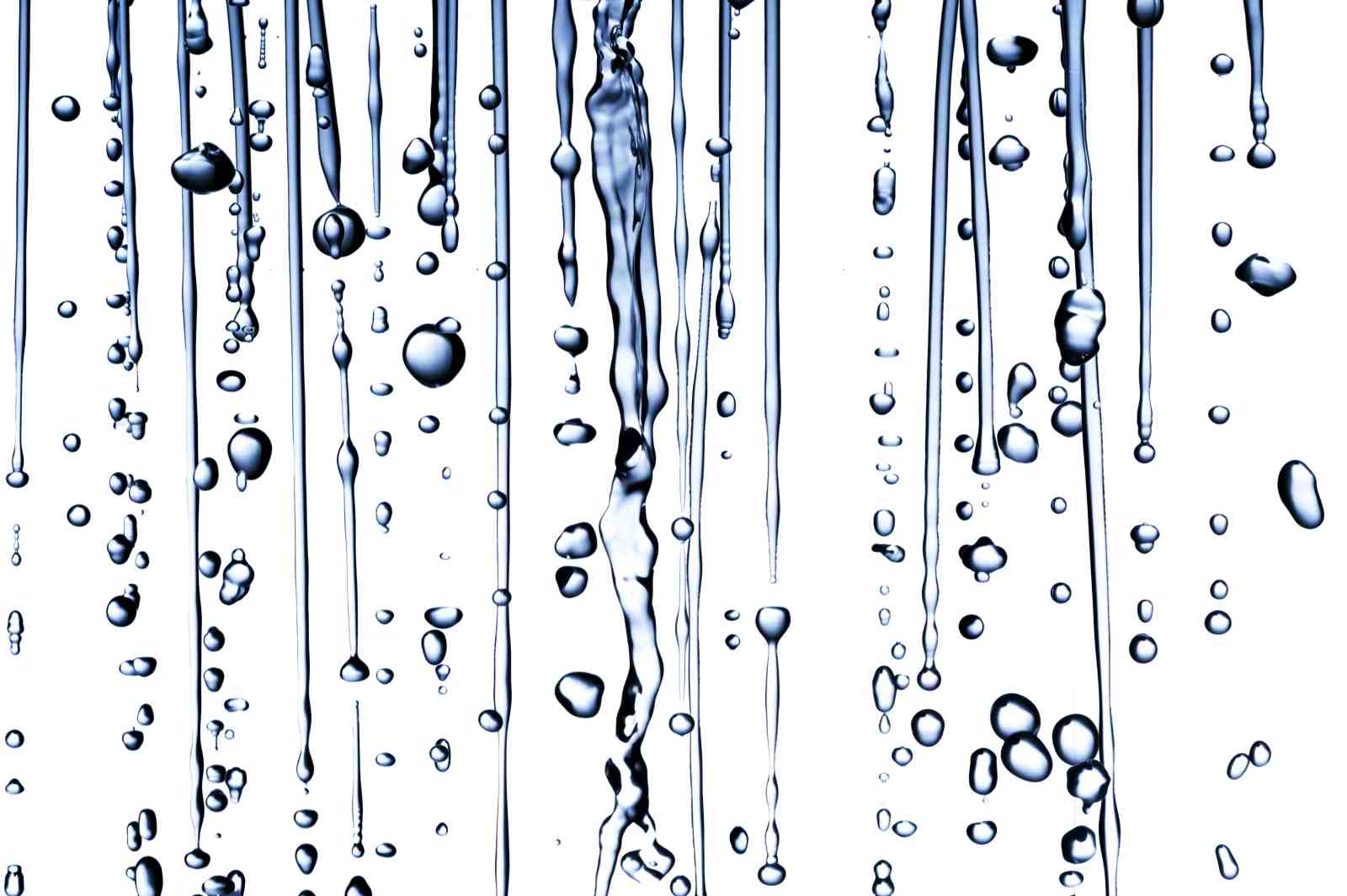 Abstract Water Drops & Flowing Liquid Wall Art