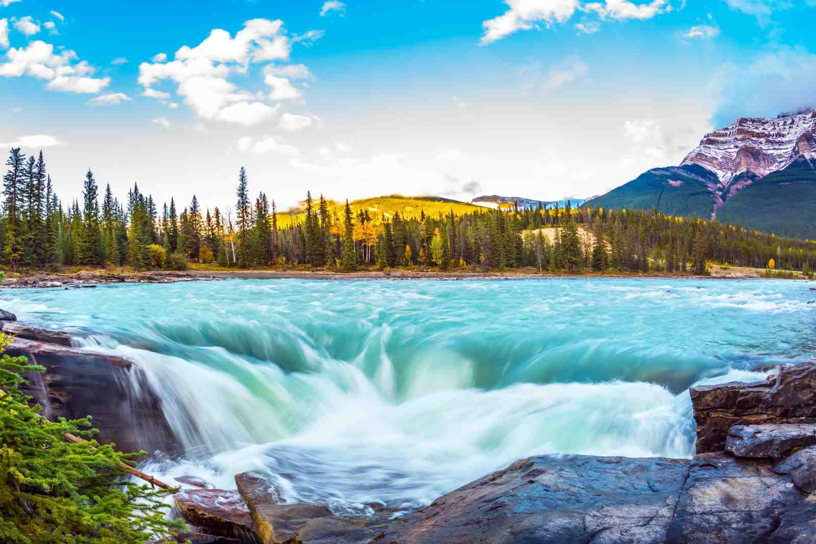 Tranquil Waterfall Landscape Wall Art