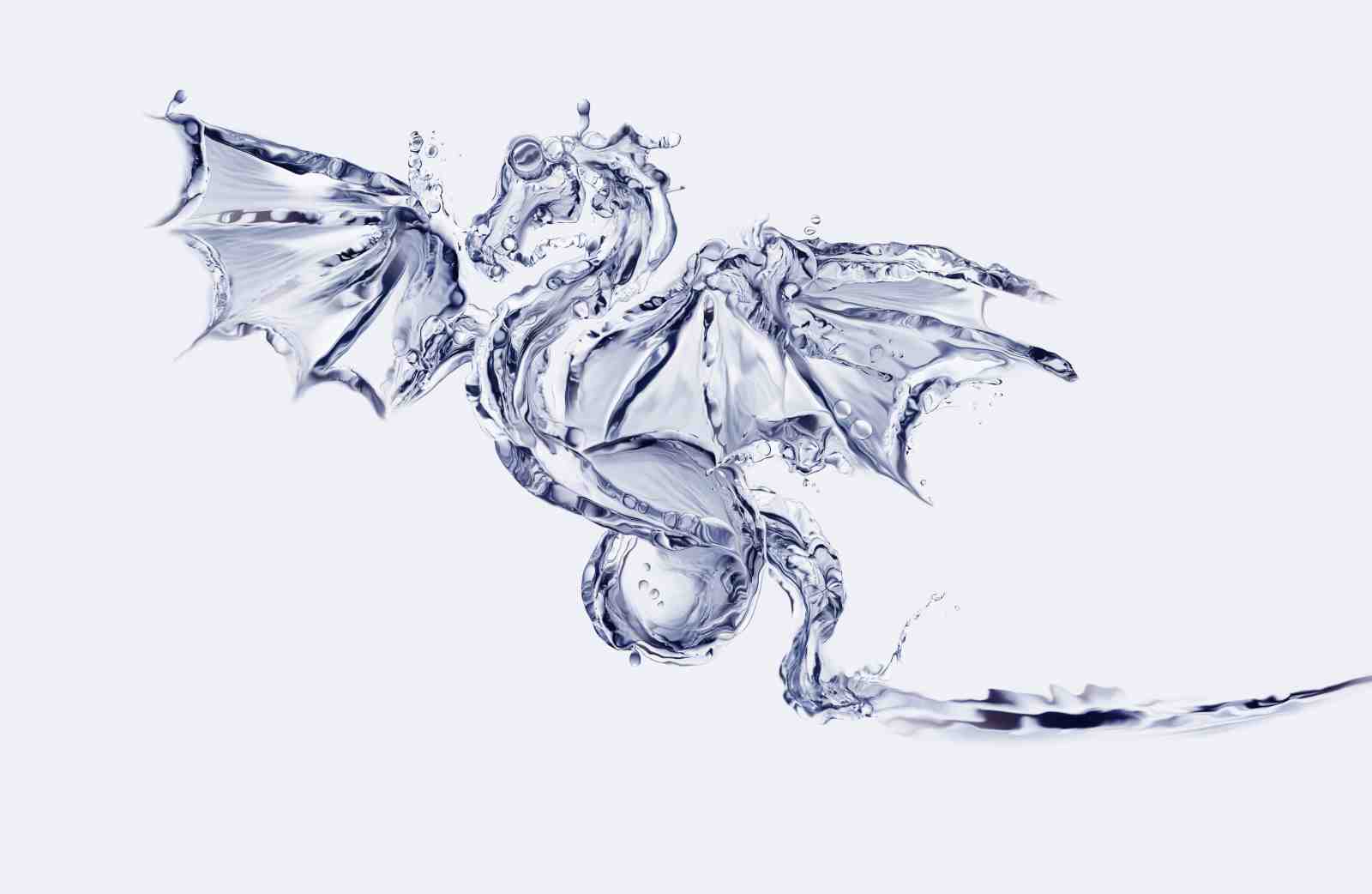 Majestic Water Dragon Art Wall Art