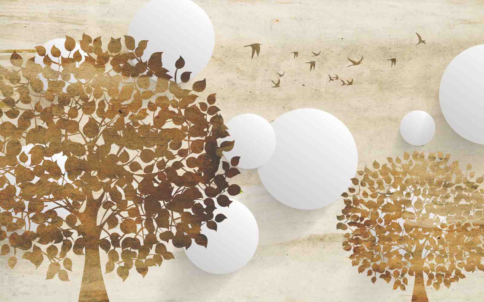 Nature's Serenity Tree & Birds Wall Art
