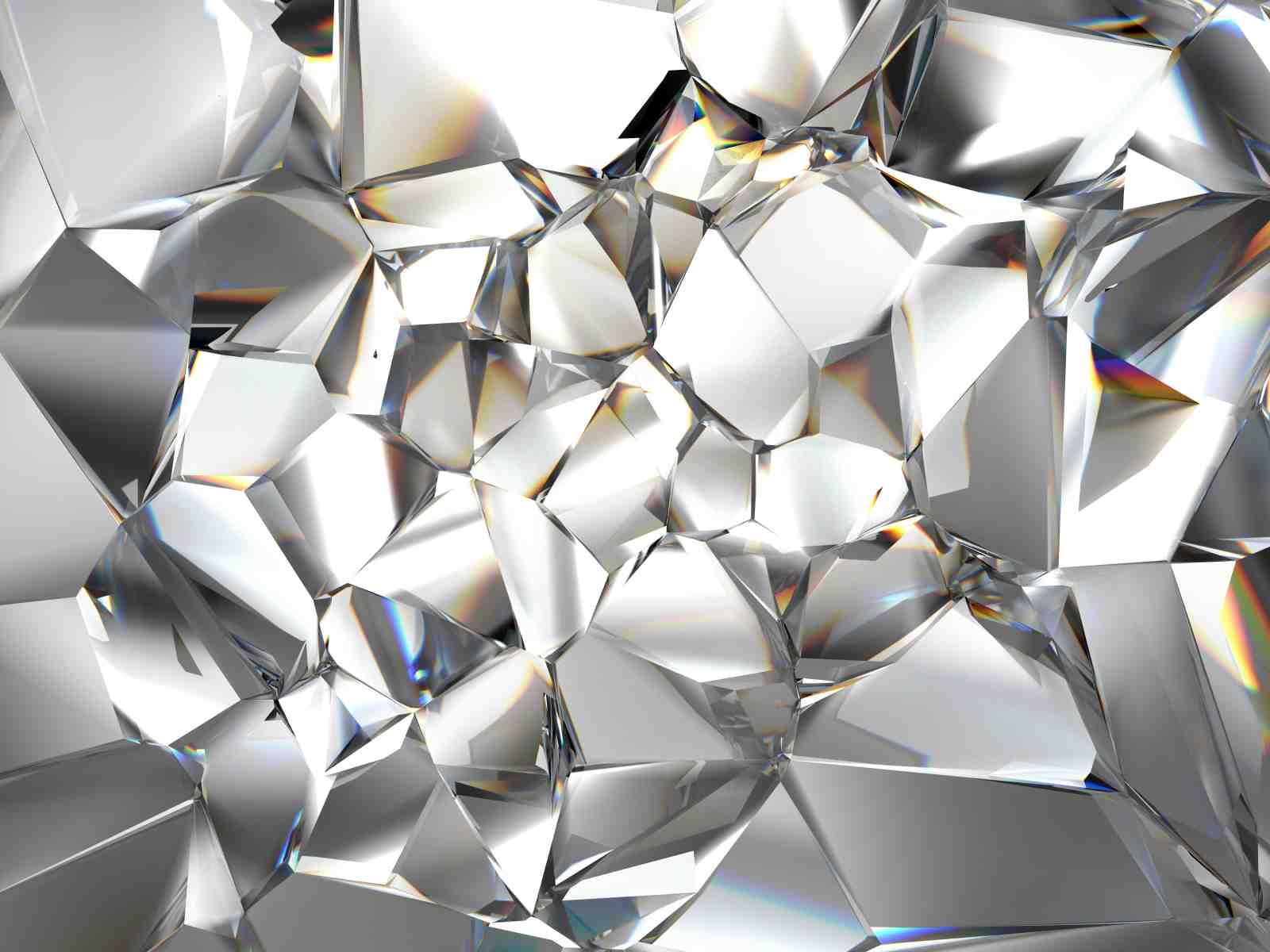 Diamond Facets Luxury Abstract Wall Art