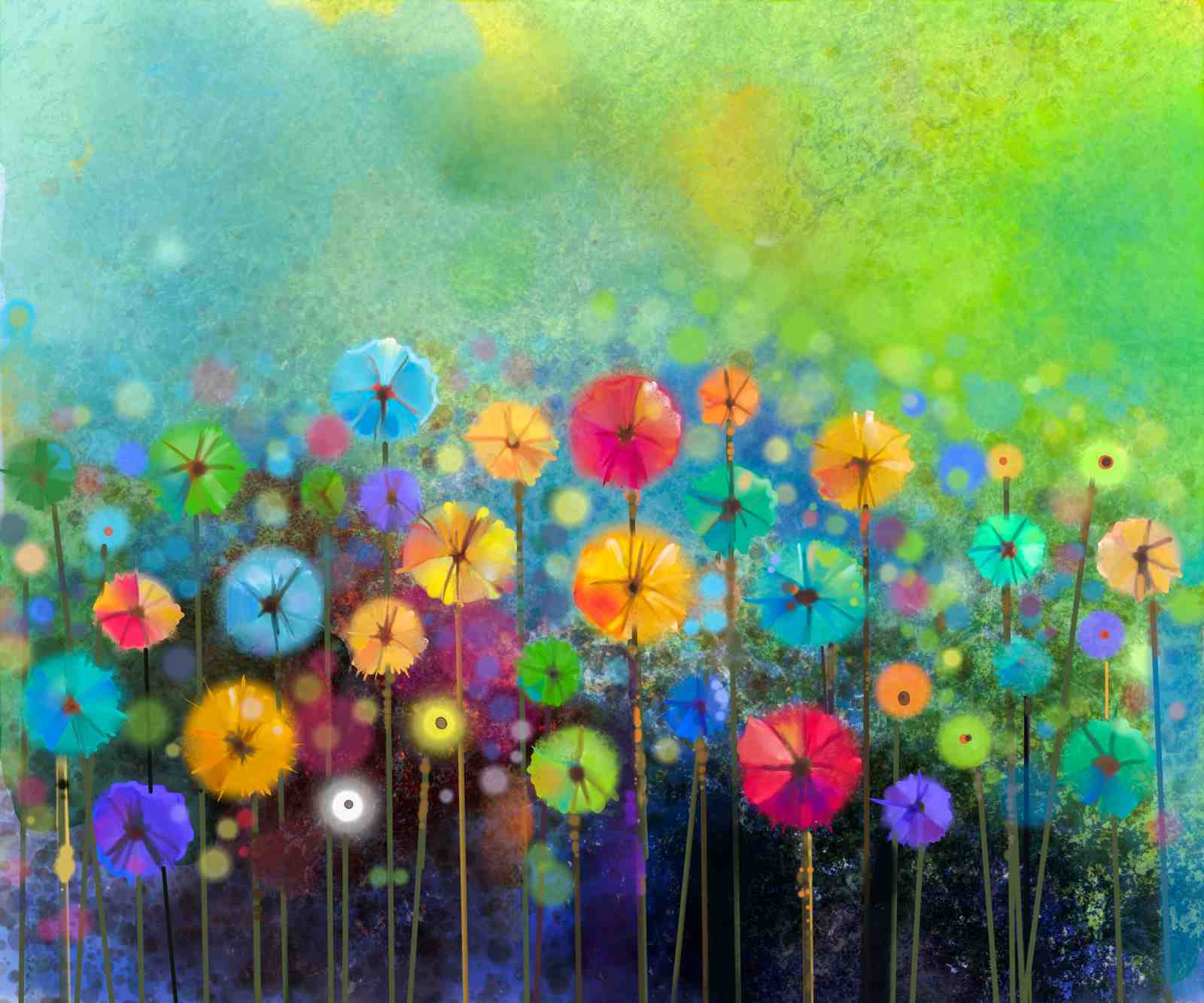 Whimsical Floral Dreams Wall Art