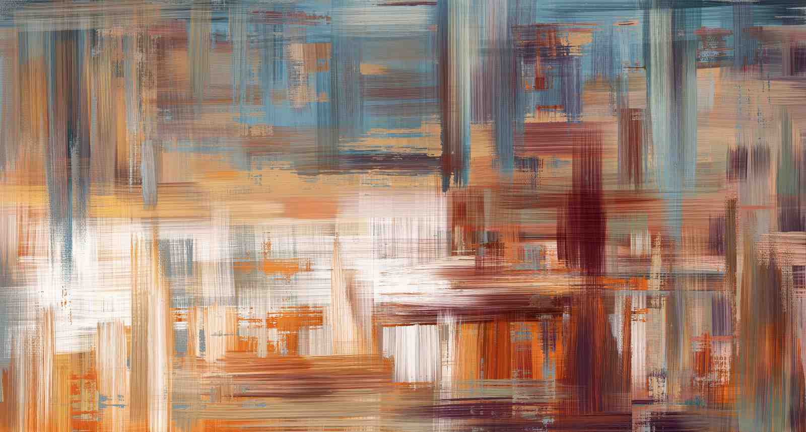 Abstract Cityscape Textured Wall Art