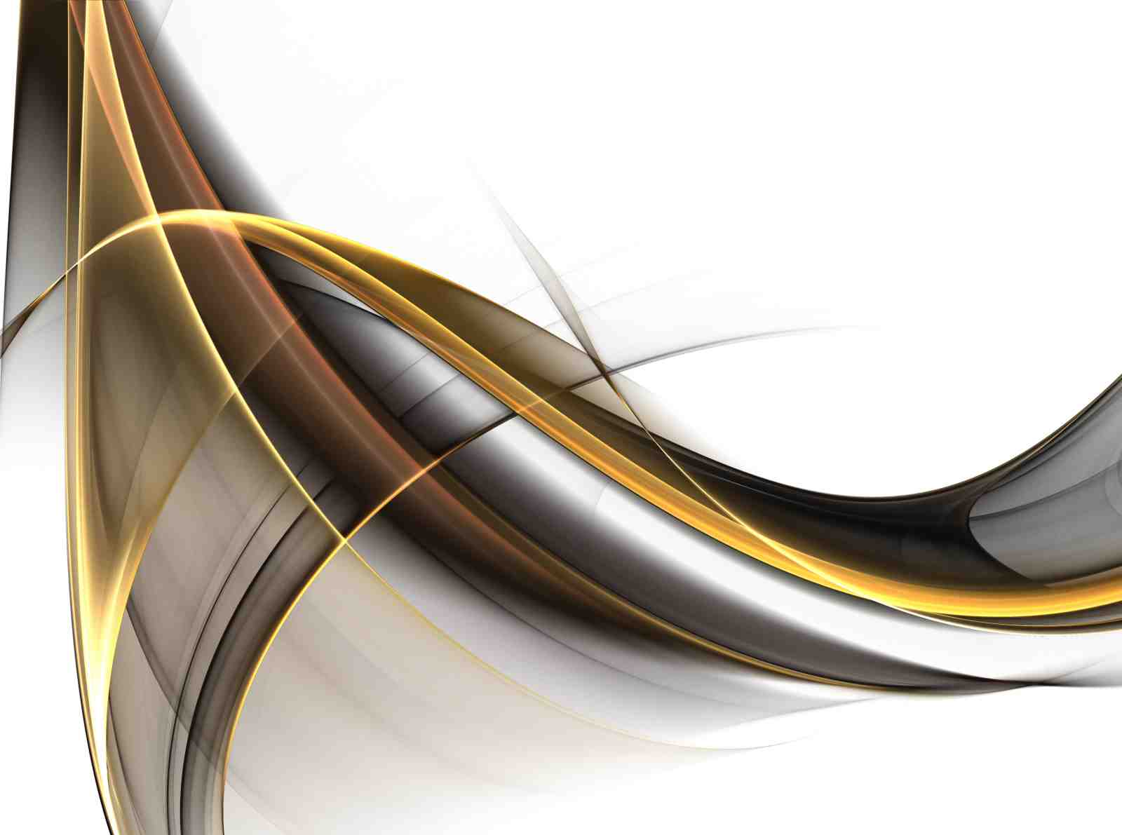 Gold Flow Abstract Modern Art Wall Art