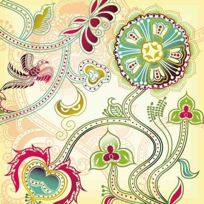 Bohemian Floral Bird Wall Art