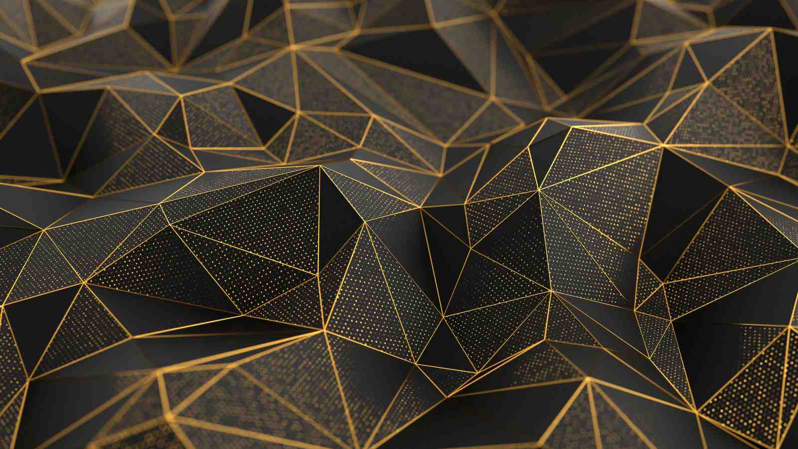 Geometric Gold Abstract Wall Art Wall Art