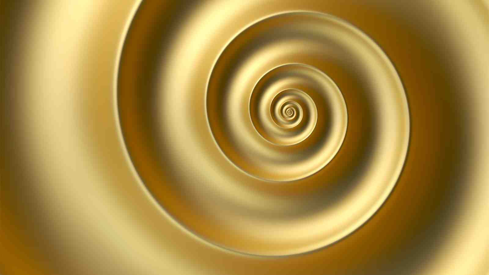 Golden Spiral Abstract Modern Art Wall Art