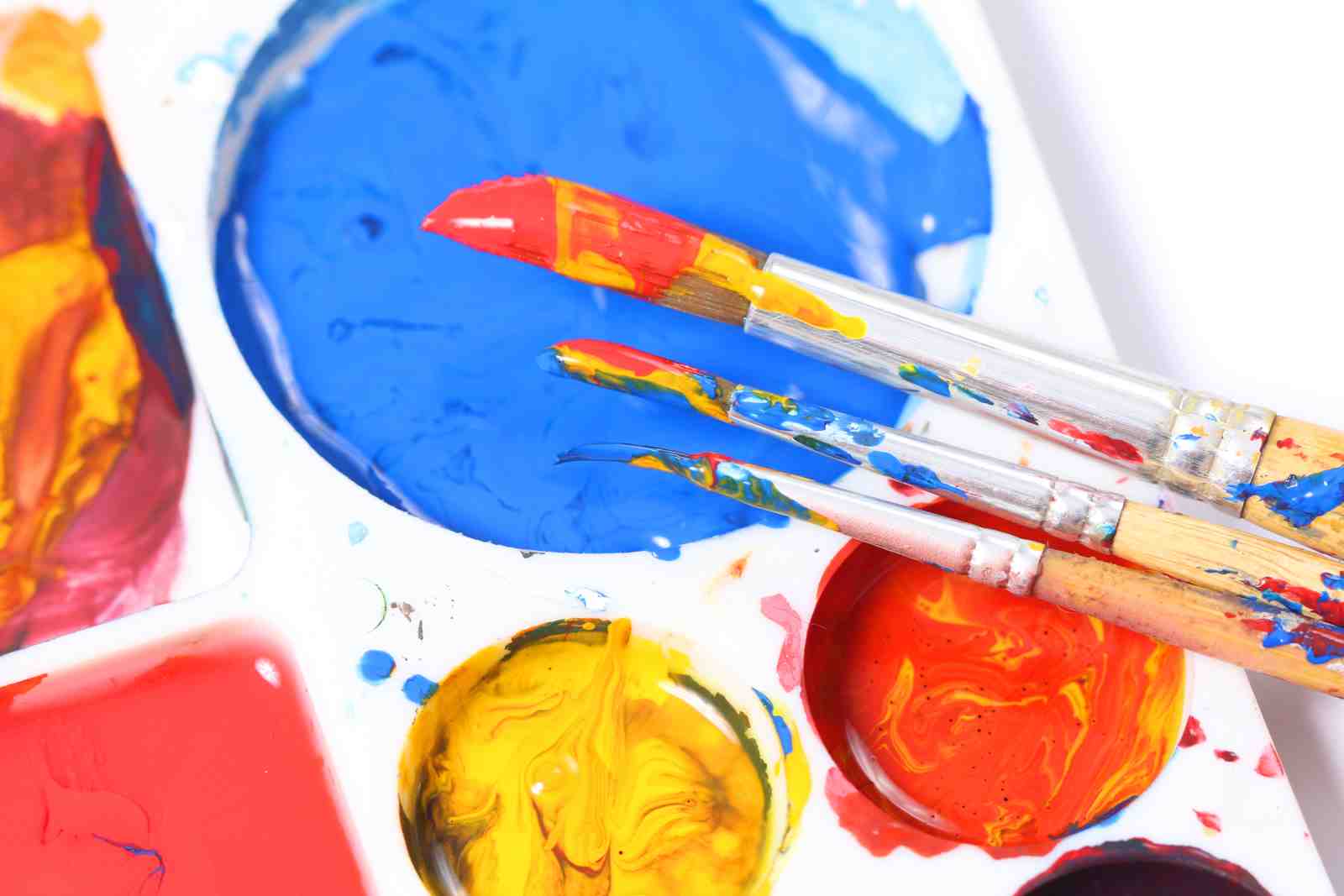 Vibrant Artistry Paint Palette Wall Art