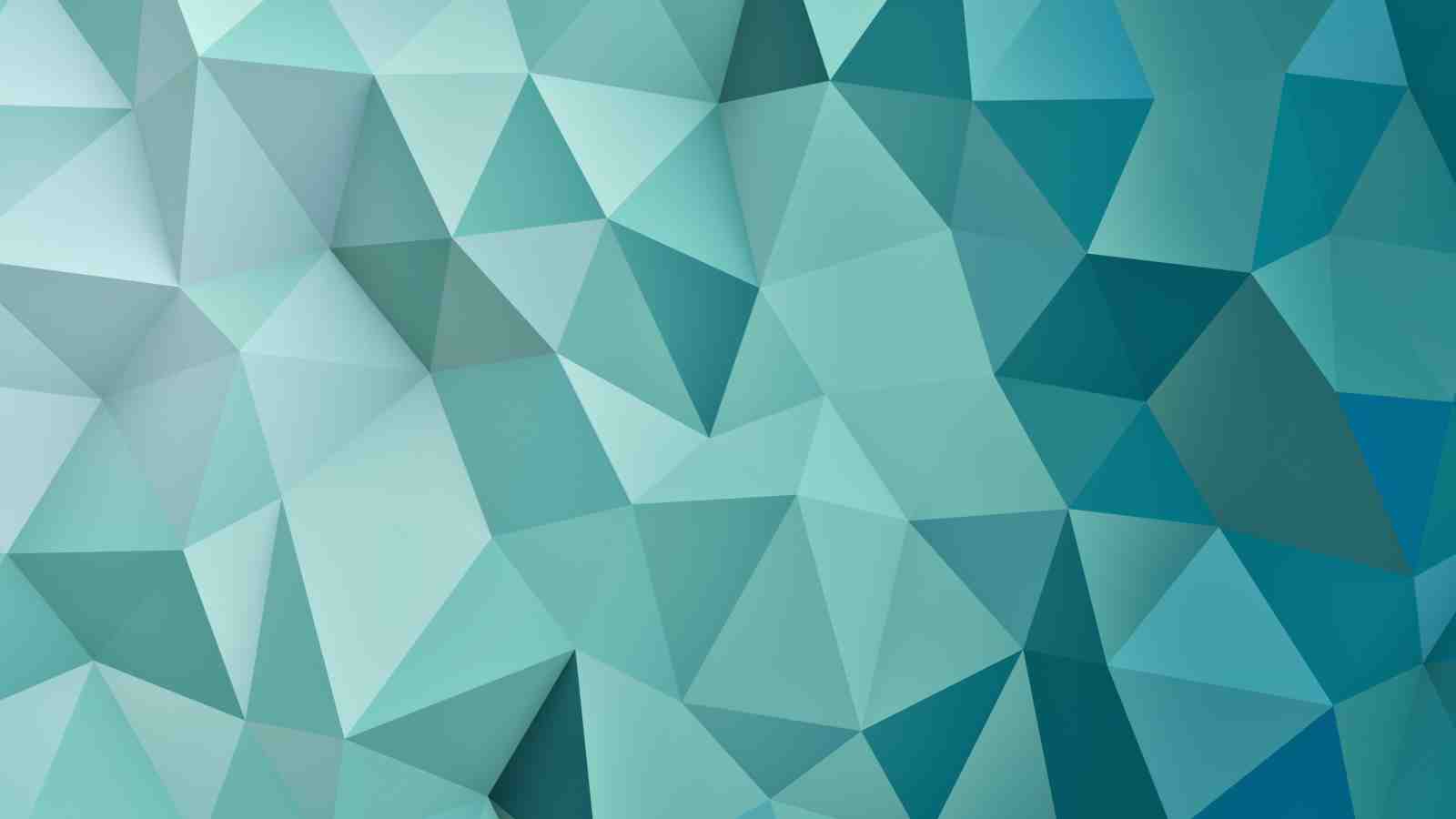 Geometric Teal Abstract Wall Art