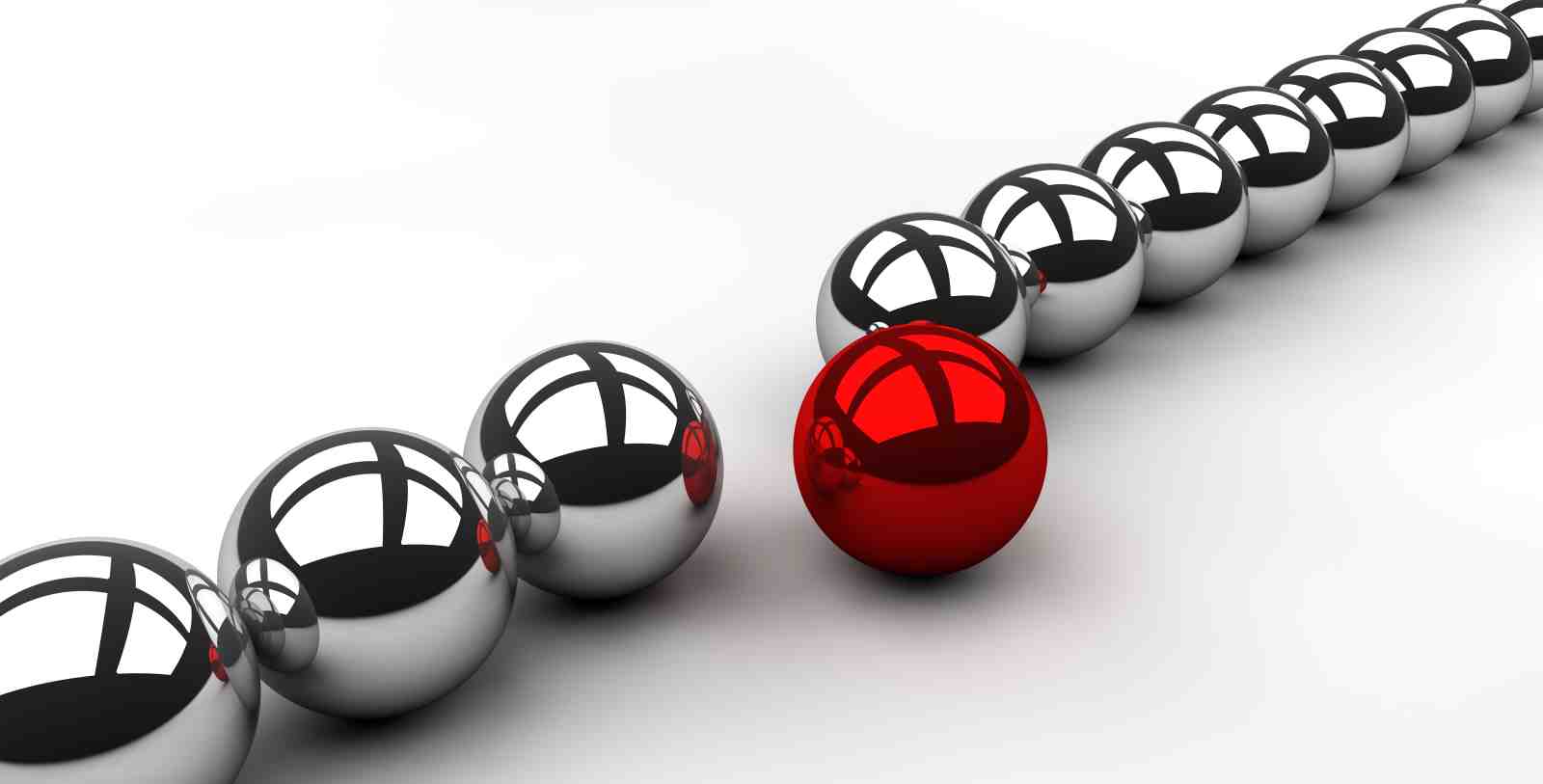 Stand Out Red Sphere Abstract Wall Art