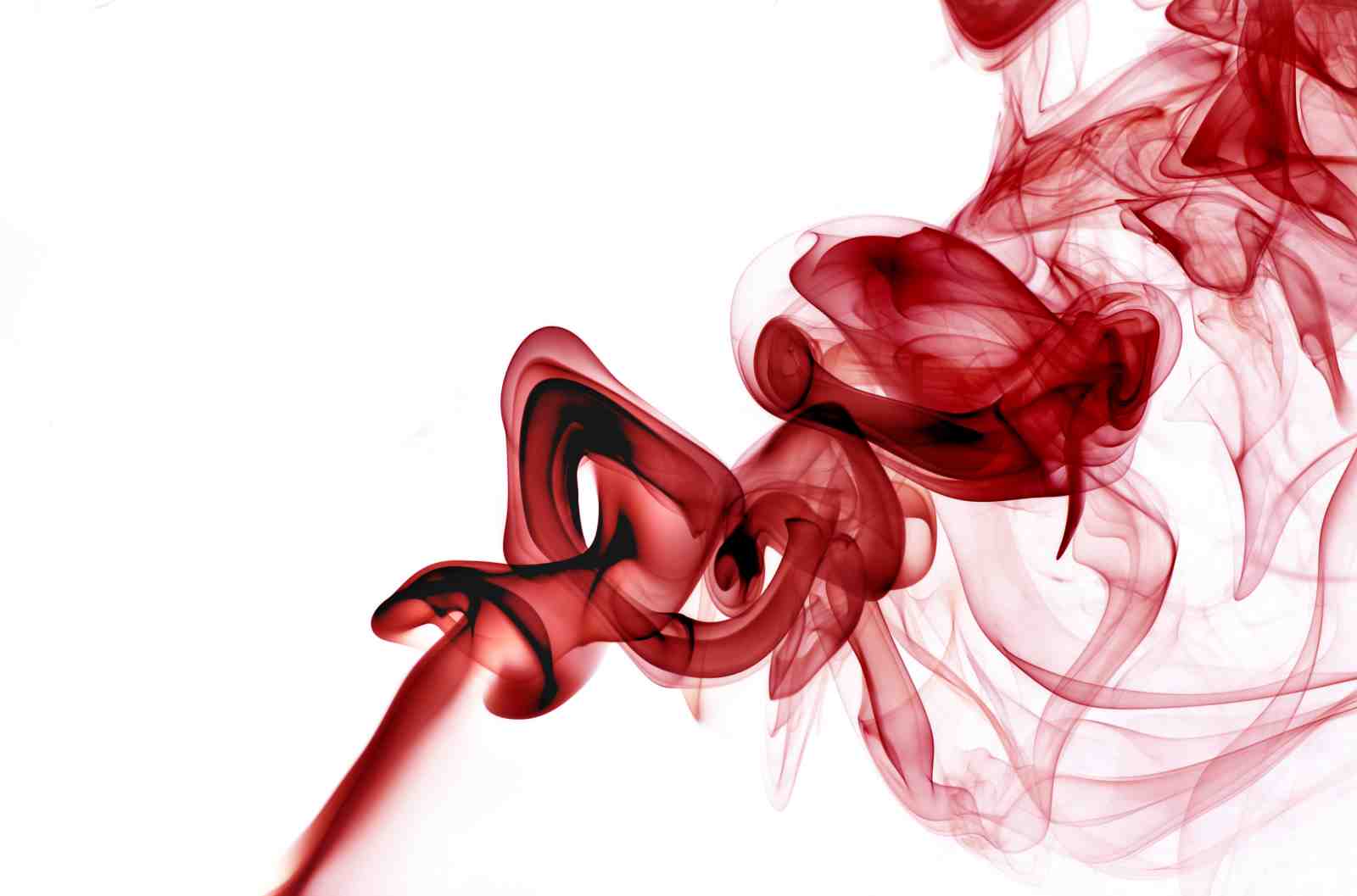 Abstract Red Smoke Swirl Wall Art