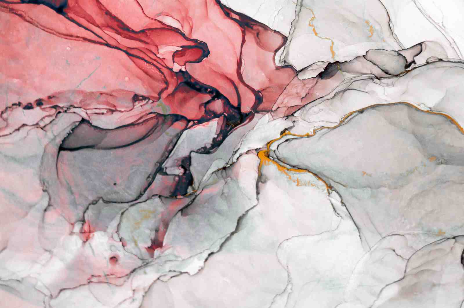 Abstract Ink Flow Wall Art | Modern Wall Art