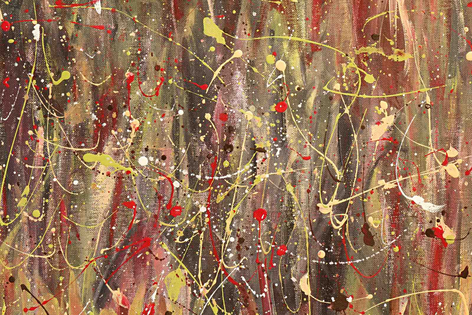 Vibrant Abstract Drip Modern Wall Art