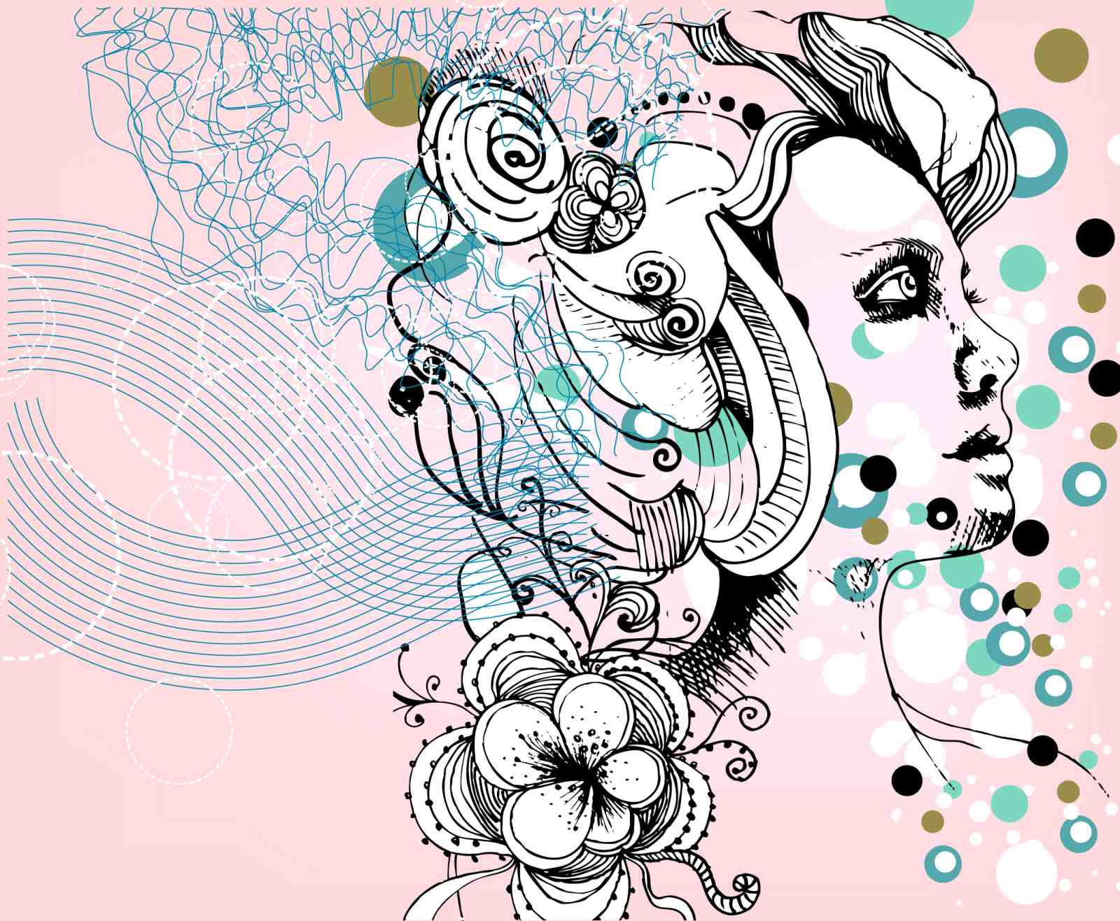 Bohemian Woman Portrait Wall Art