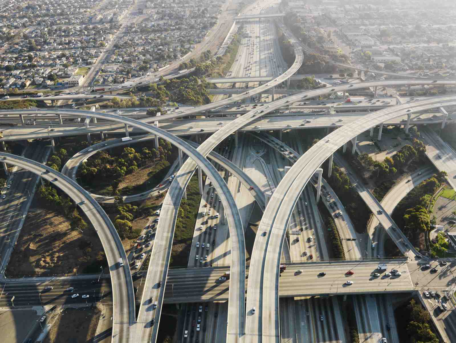 Urban Intersections: Aerial Freeway Wall Art