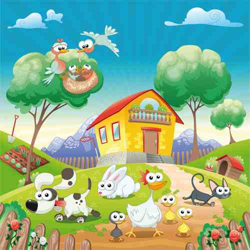 Charming Farm Friends Whimsical Animal Wall Art