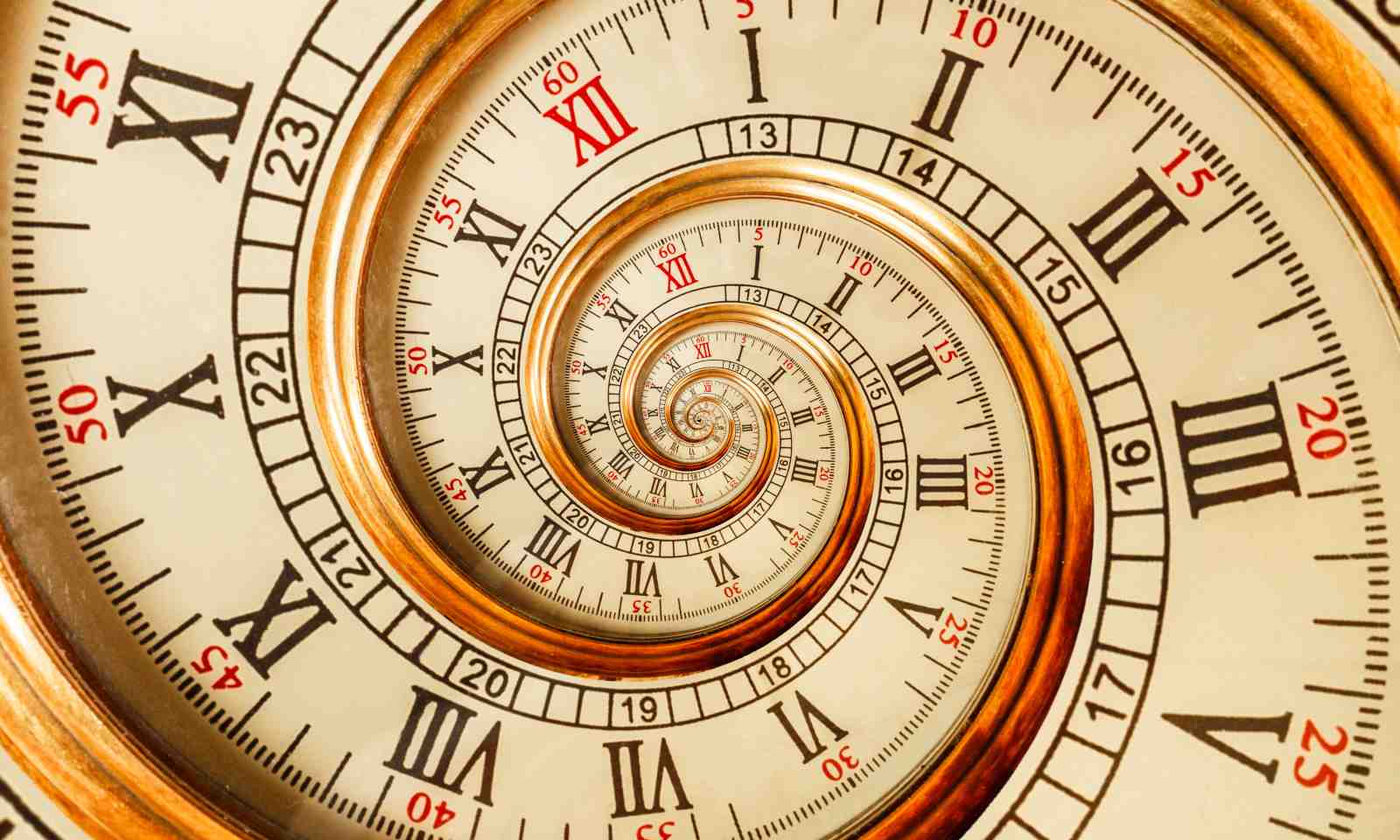 Infinite Spiral Clock Face Wall Art
