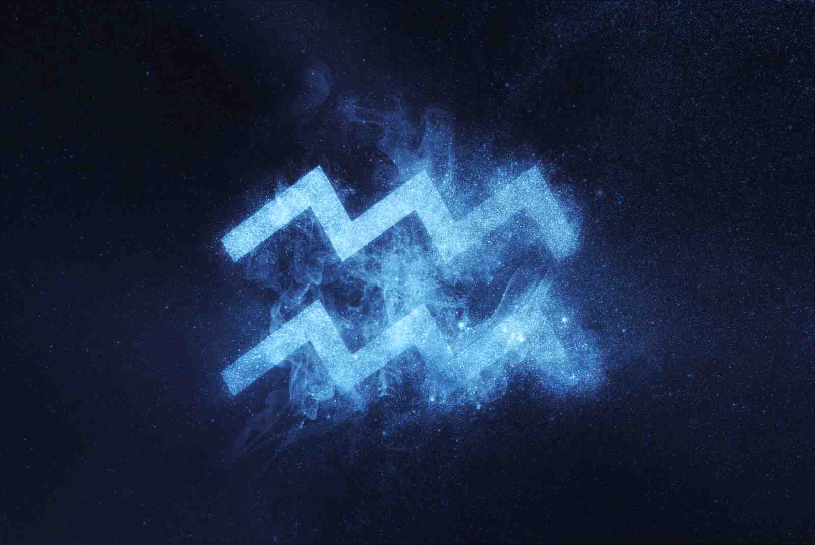 Aquarius Zodiac Nebula Wall Art
